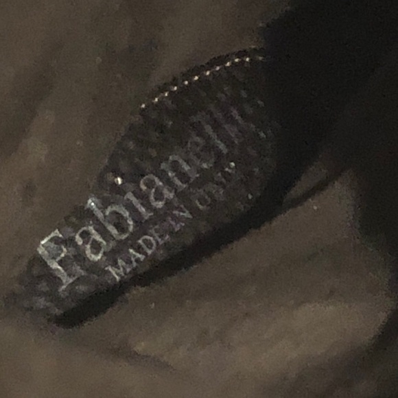 Fabianelli Womens Brown Leather Knee High Boots US Size 5.5 Italy Lace Up Retro - Picture 13 of 13